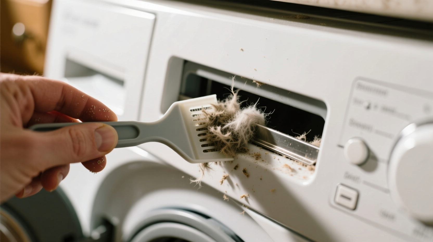 how to clean a dryer lint trap slot