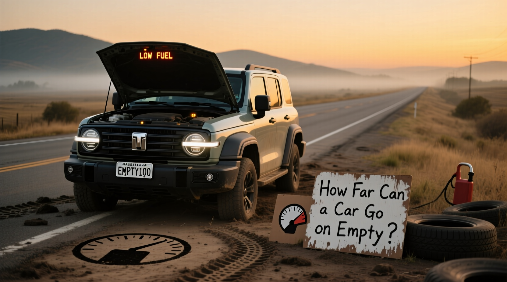 how far will car go on empty