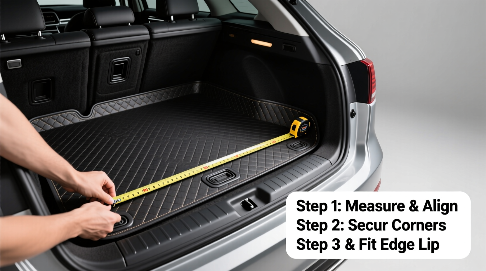 step by step guide to installing a universal car trunk mat for maximum protection