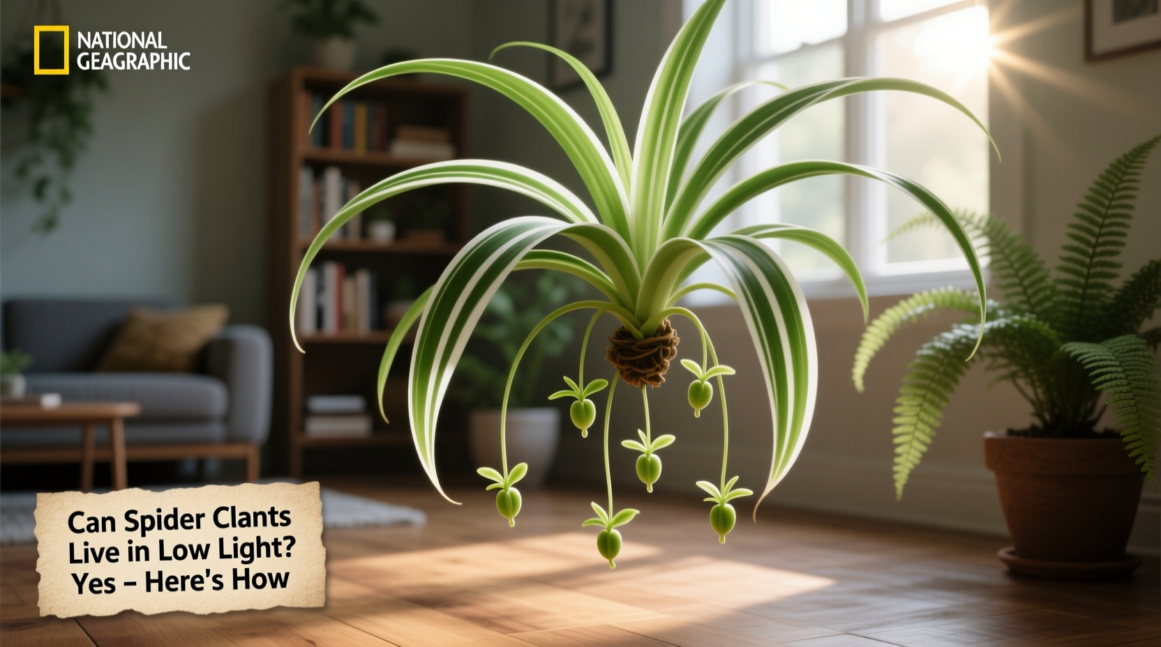 can spider plants live in low light