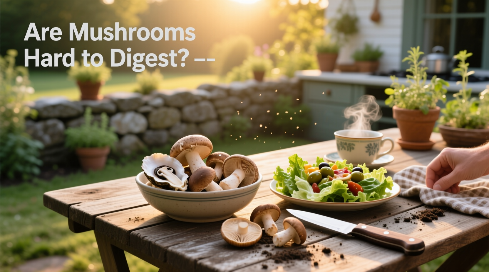 are mushrooms hard to digest