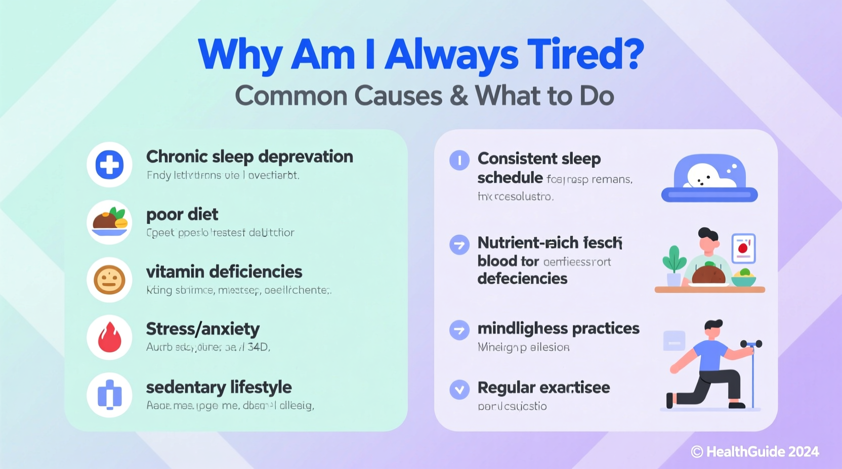 why am i always tired common causes and what to do