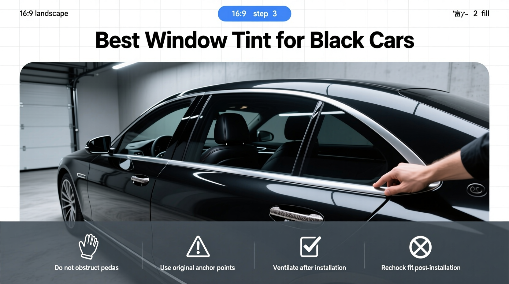 How to Choose Best Window Tint for a Black Car: Buying Guide