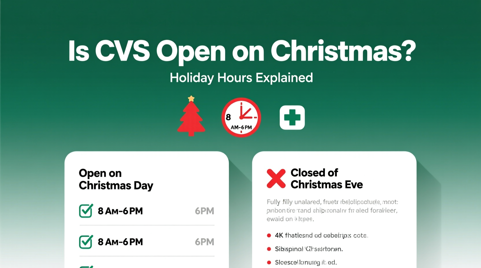 is cvs opened on christmas