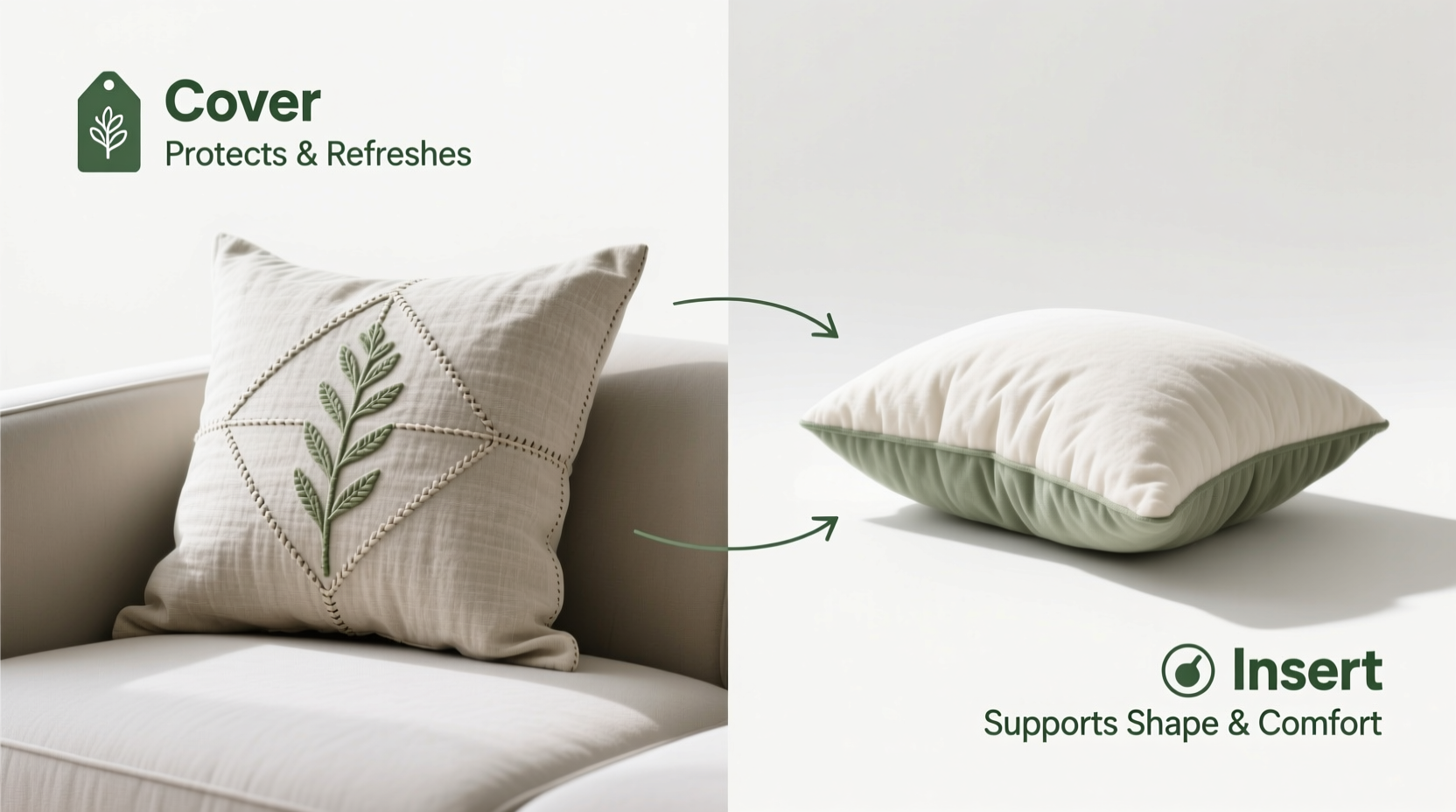 throw pillow cover vs pillow insert do i really need both