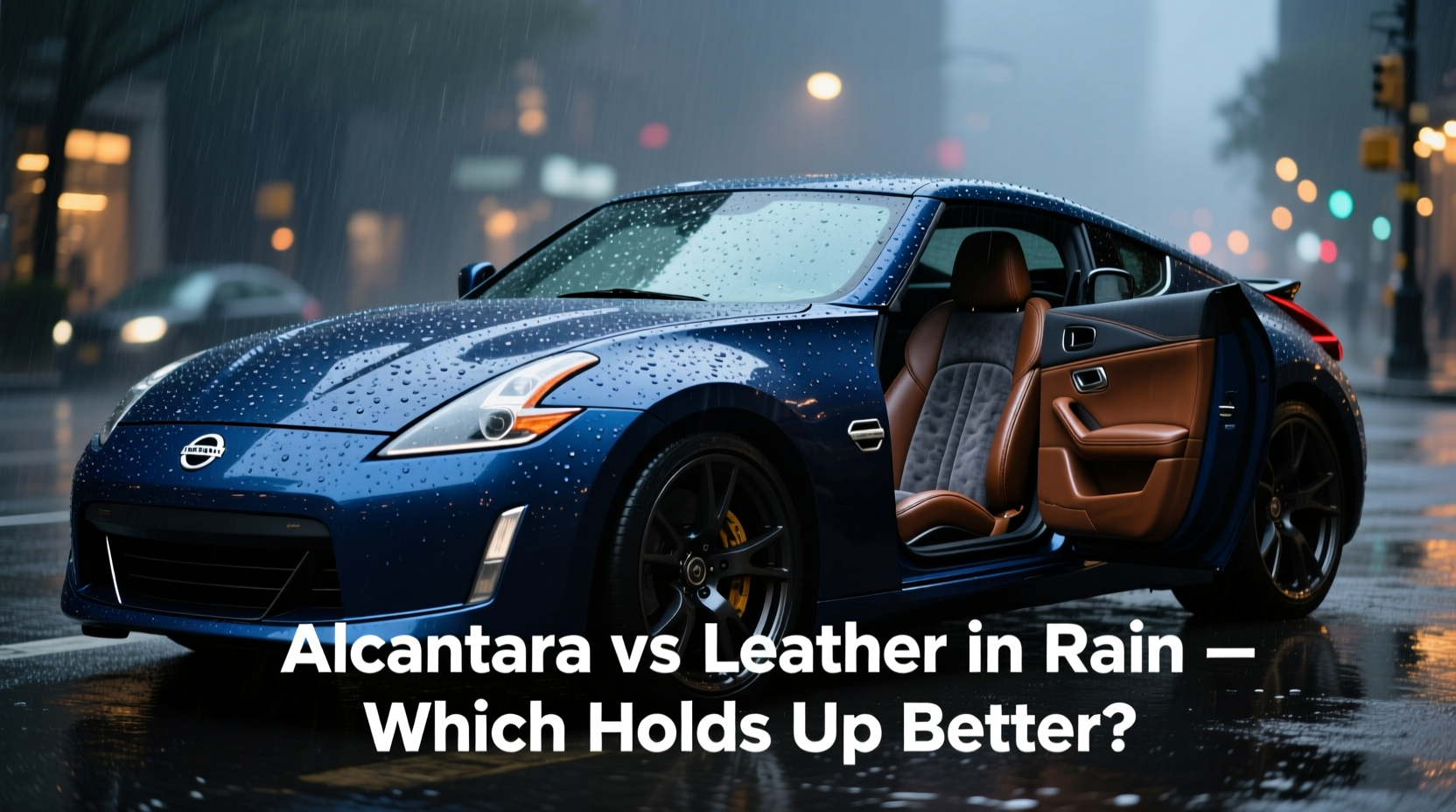 370z alcantara vs leather rain