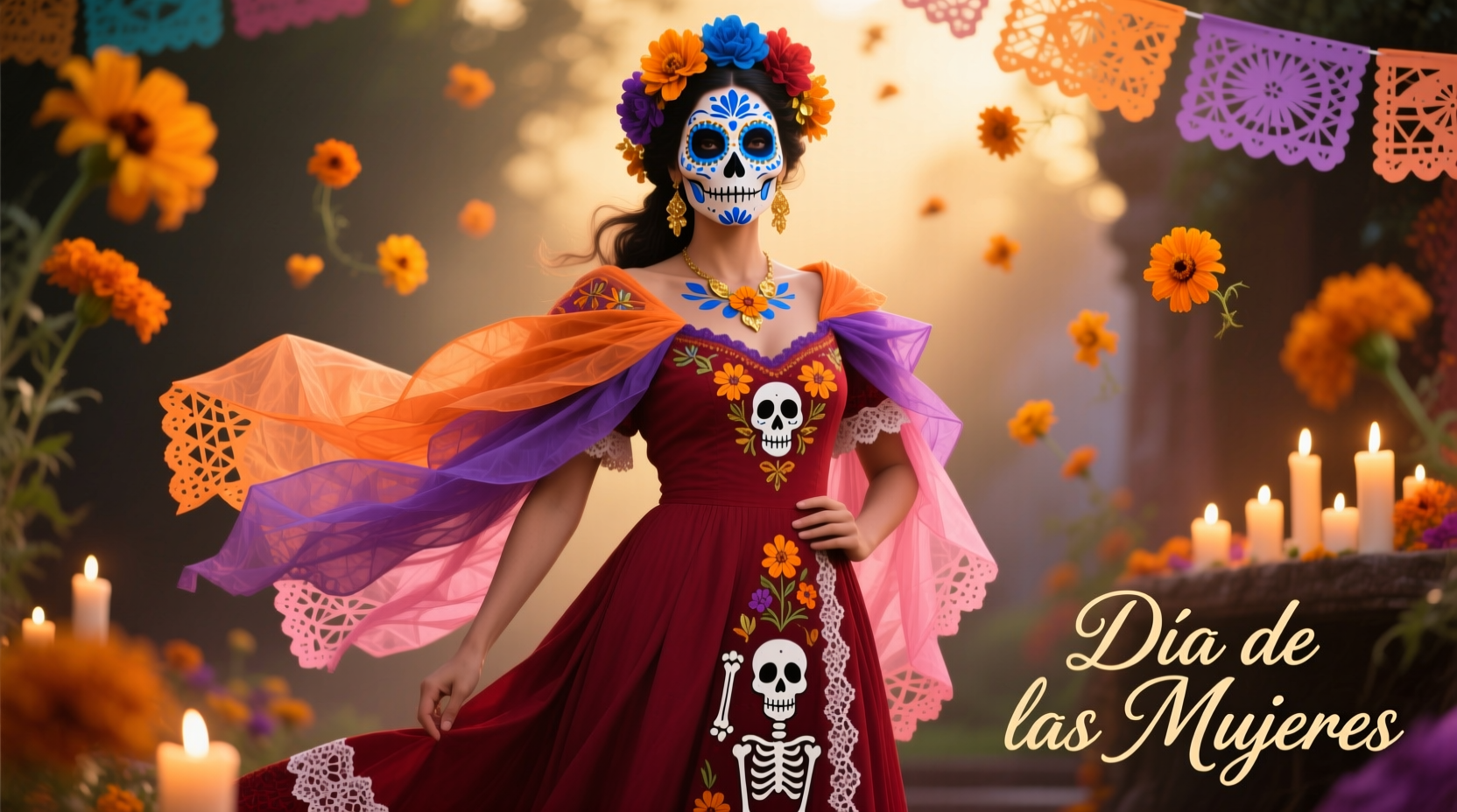 womens day of the dead costume