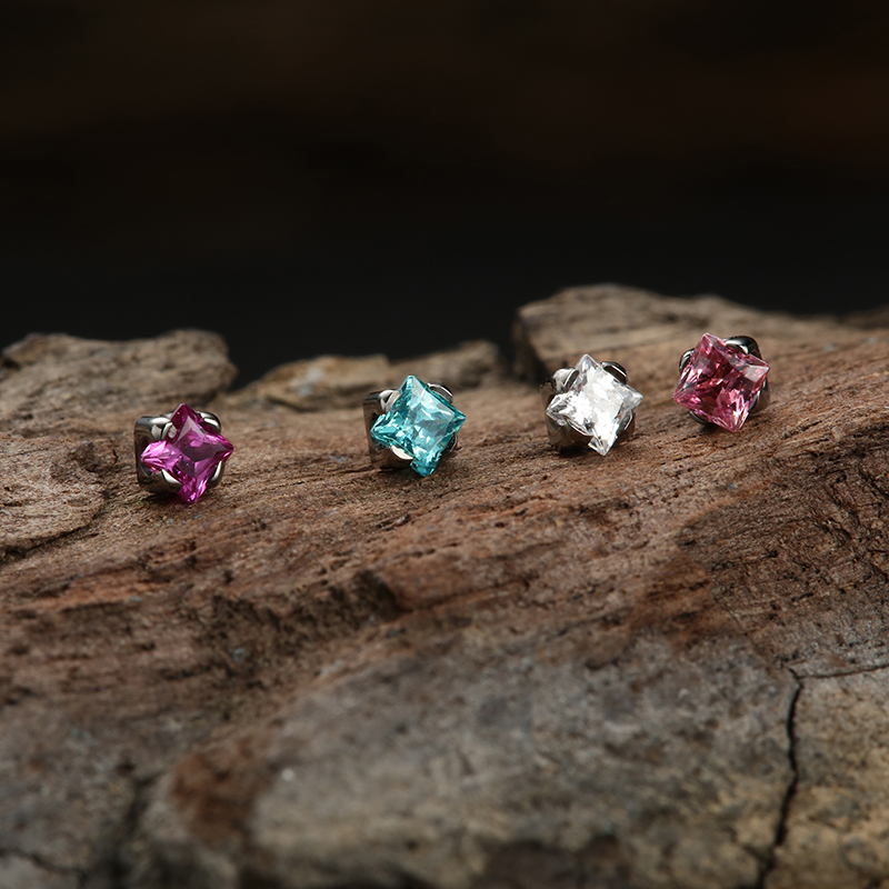 纯银锆石批发耳洞珠宝钛穿刺 - buy titanium piercing,titanium
