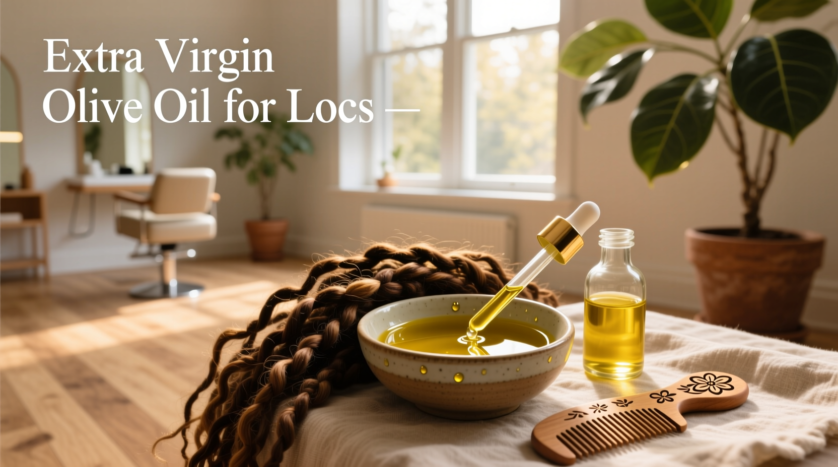 extra virgin olive oil for locs care