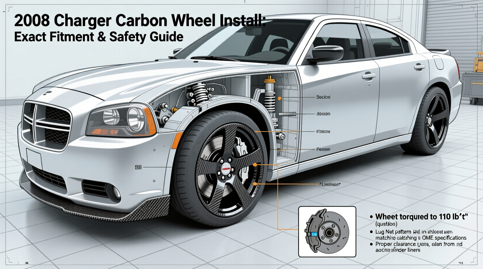 charger 2008 carbon wheel install