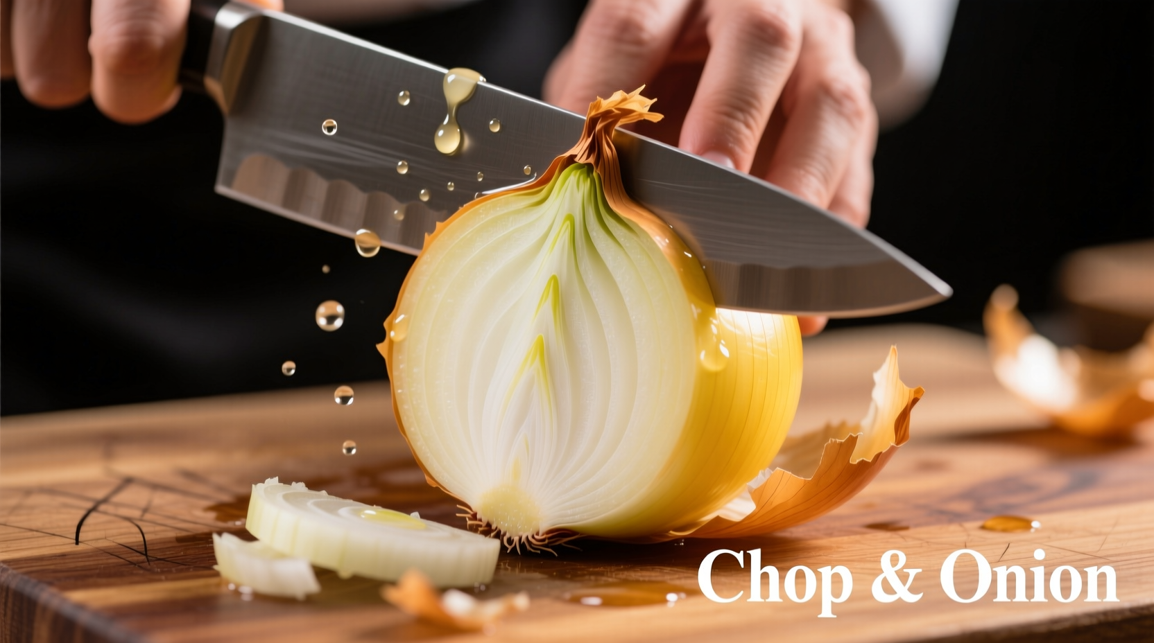 chop and onion
