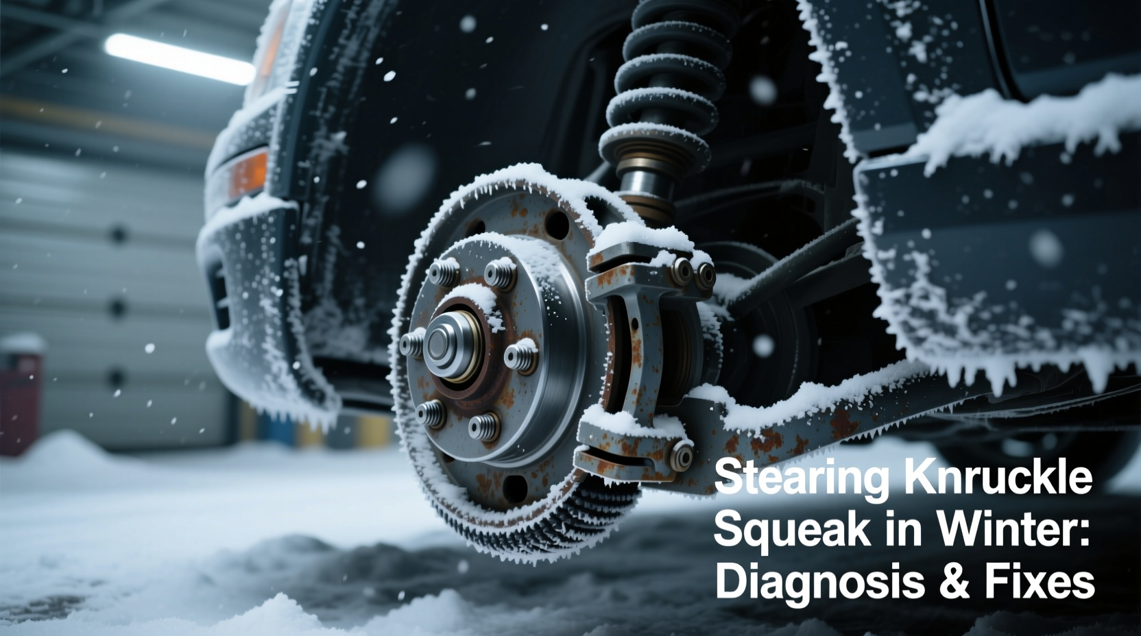 steering knuckle squeak winter diagnosis