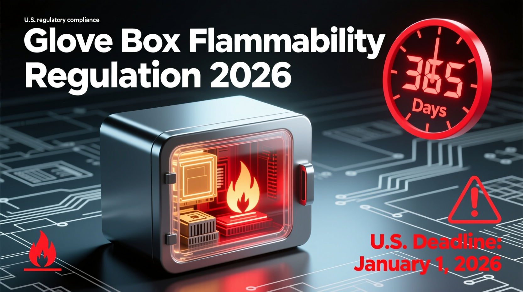 glove box flammable regulations 2026