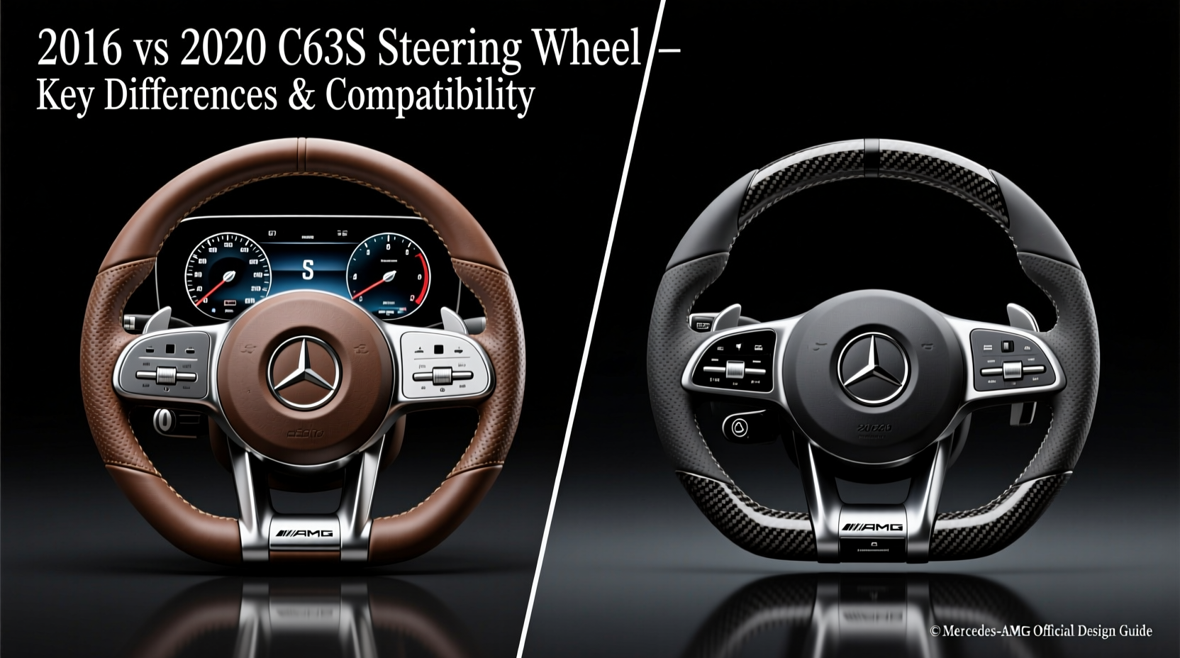 2016 vs 2020 c63s steering wheel