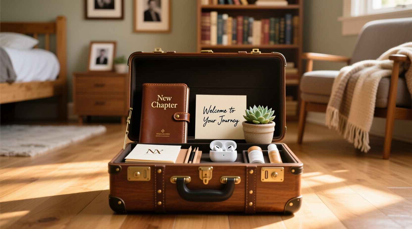 college trunk party gift ideas to celebrate new beginnings