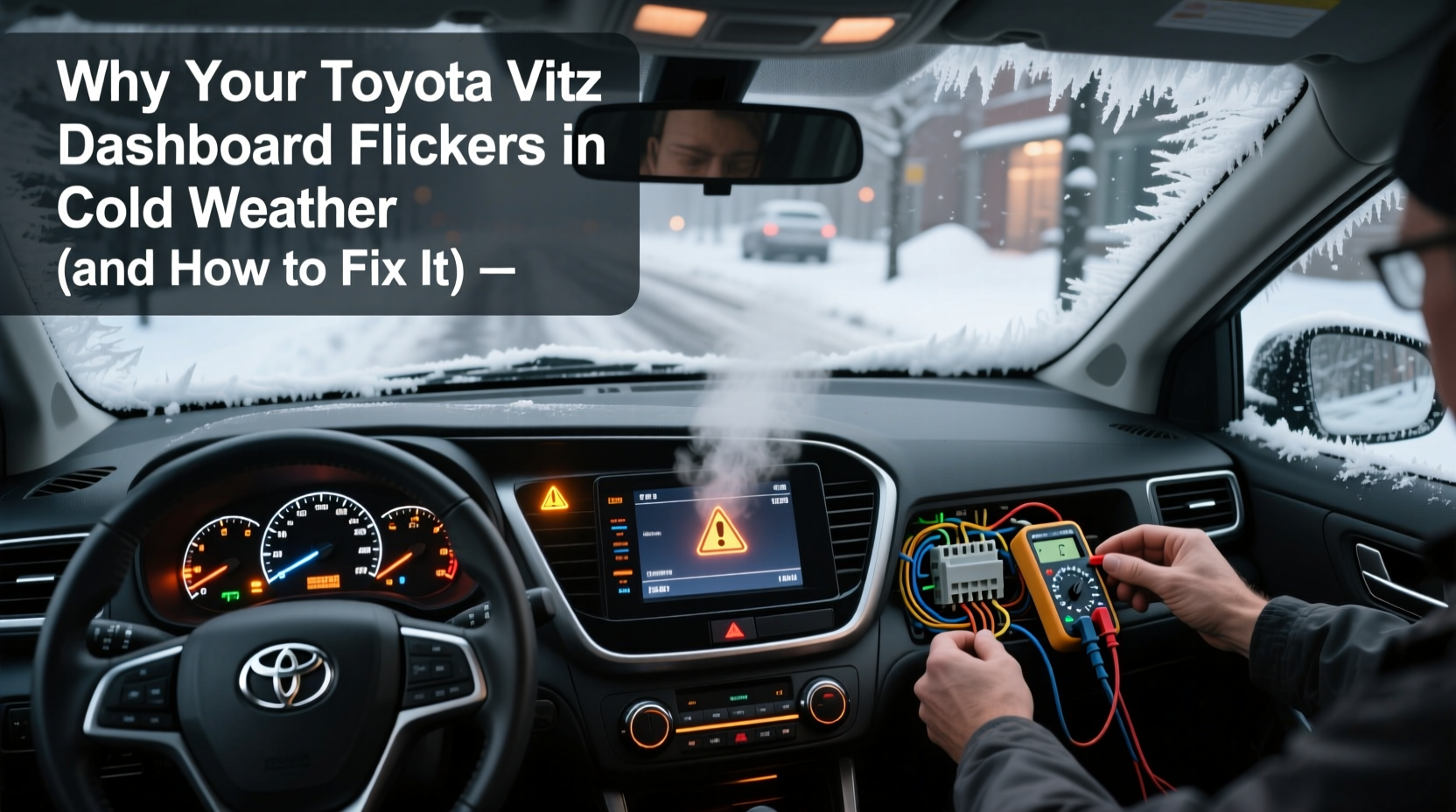vitz dashboard flicker cold weather