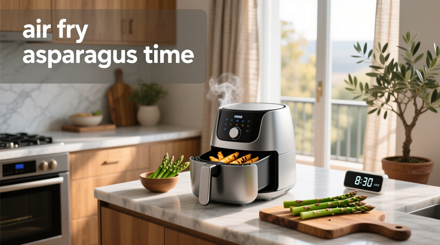 air fry asparagus time temp guide