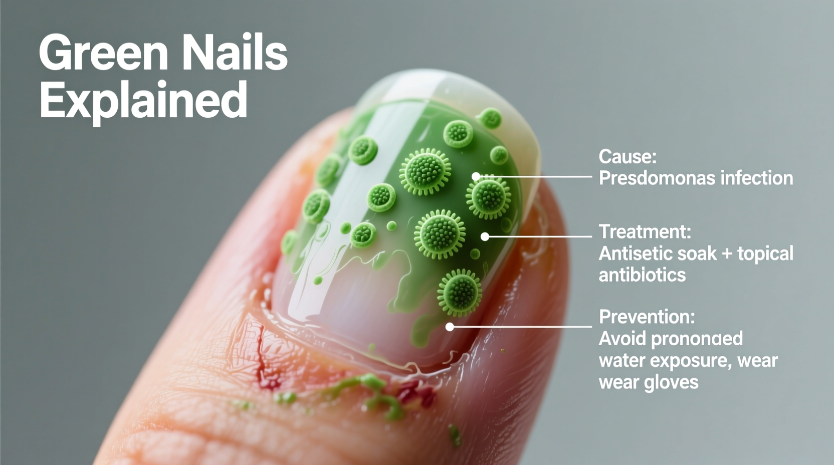 why are my nails turning green causes treatment prevention