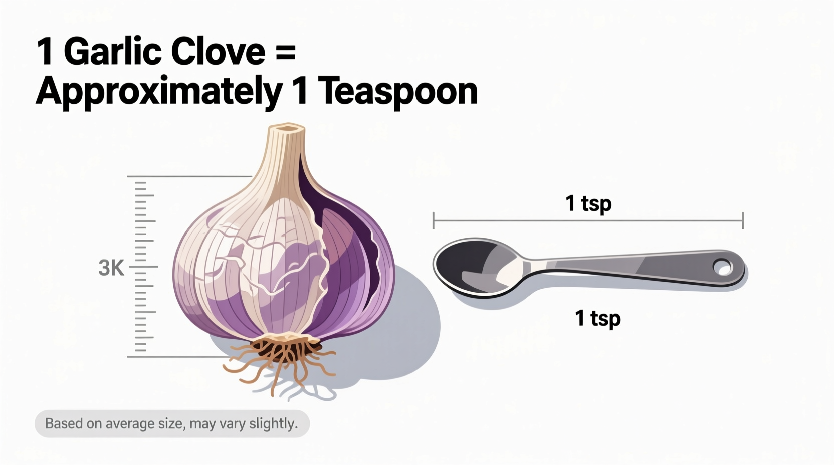 1 Garlic Clove Equals How Many Teaspoons: Exact Conversion