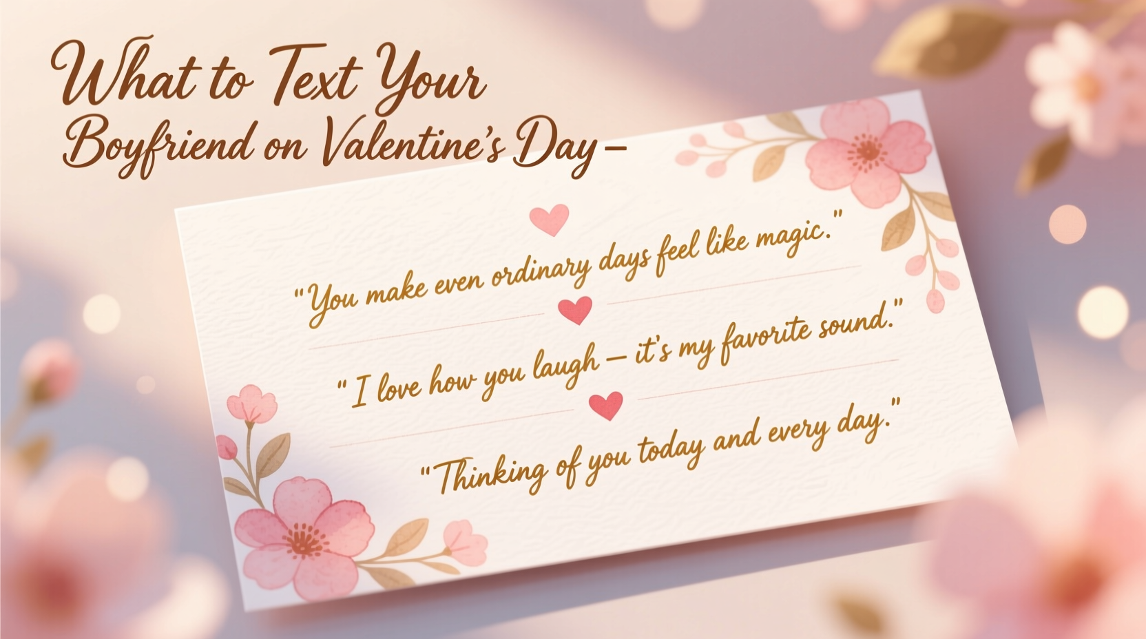 What to Text Your Boyfriend on Valentine's Day: Sweet & Thoughtful Ideas