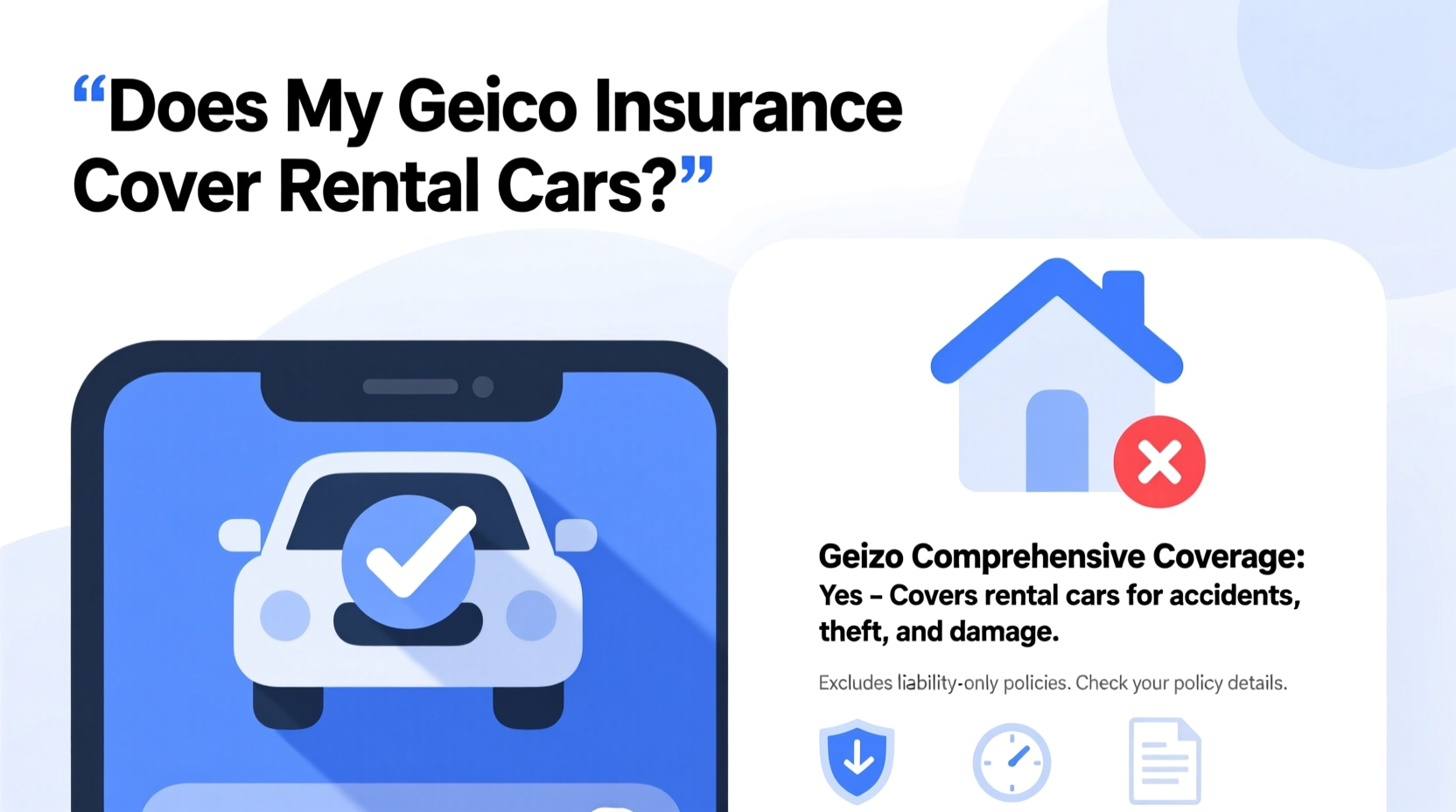 does my geico insurance cover my rental car