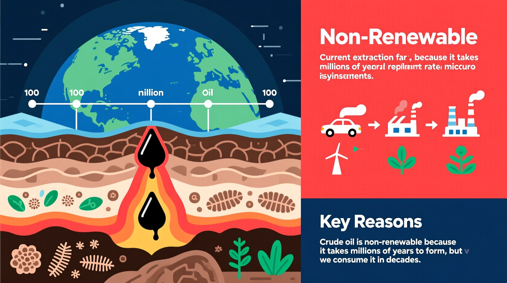 why is crude oil non renewable key reasons explained
