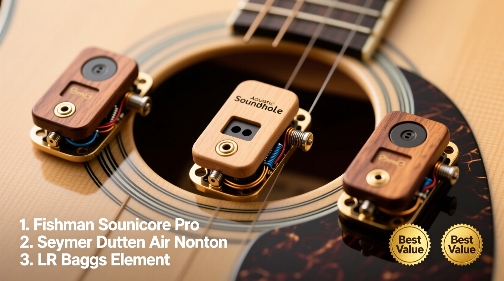 affordable options and solid picks for the best acoustic soundhole pickup