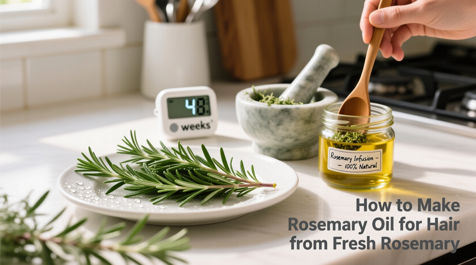 how to make rosemary oil for hair from fresh rosemary