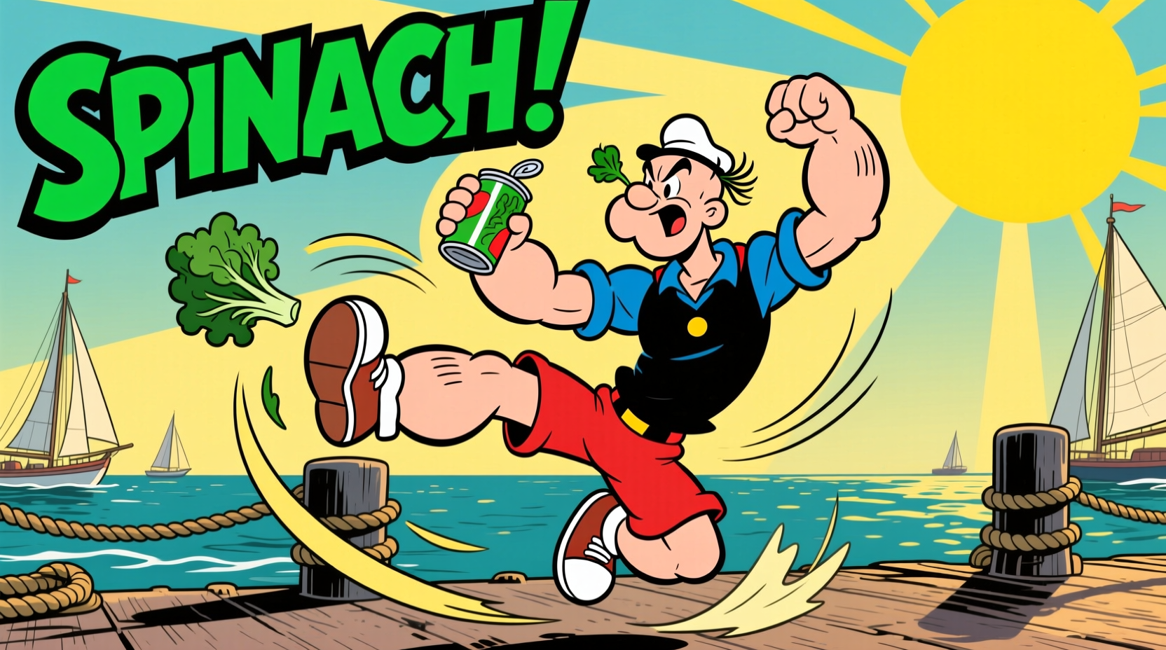 Popeye's Spinach: Facts Behind the Muscle Myth