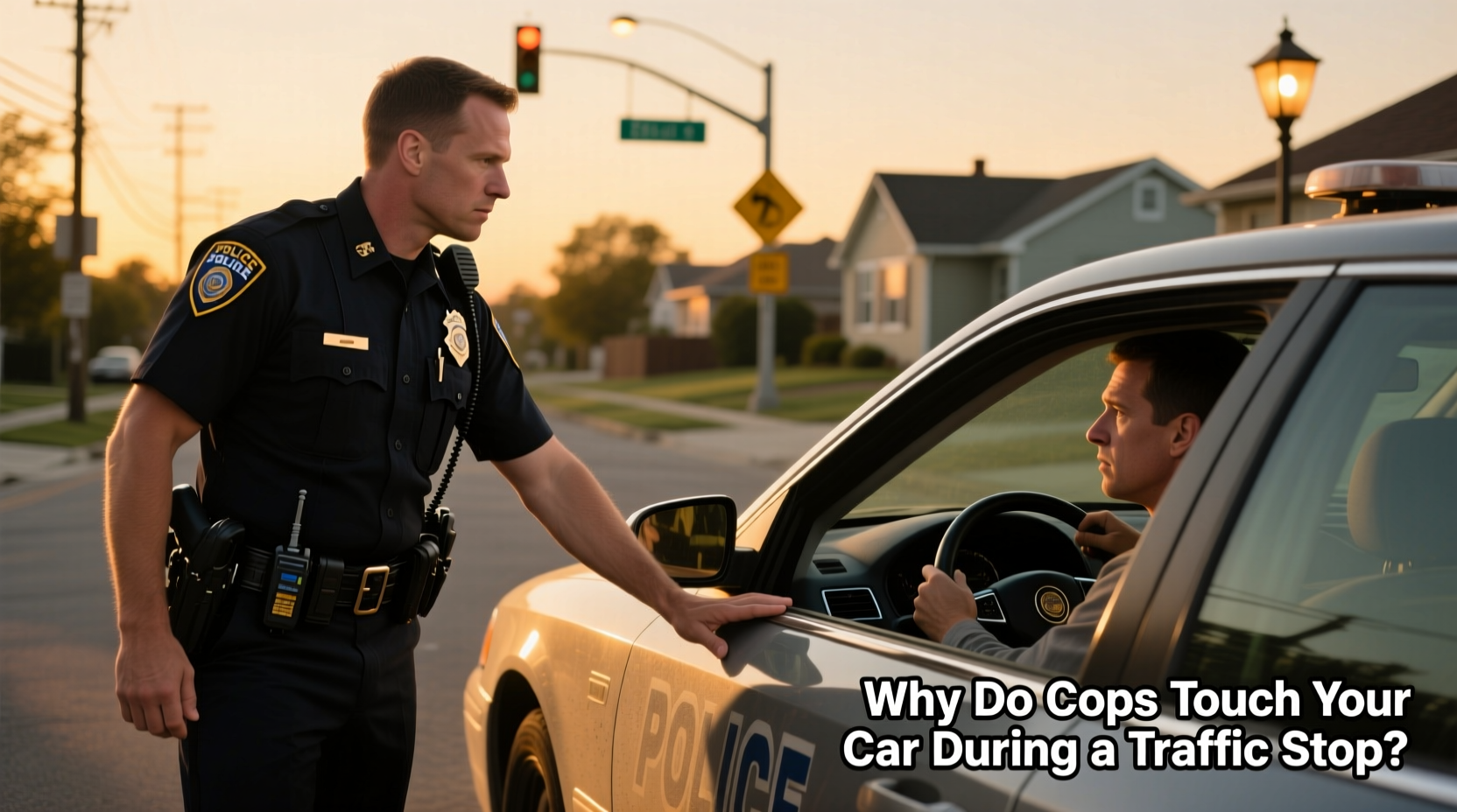 why do cops touch your car during a traffic stop reasons