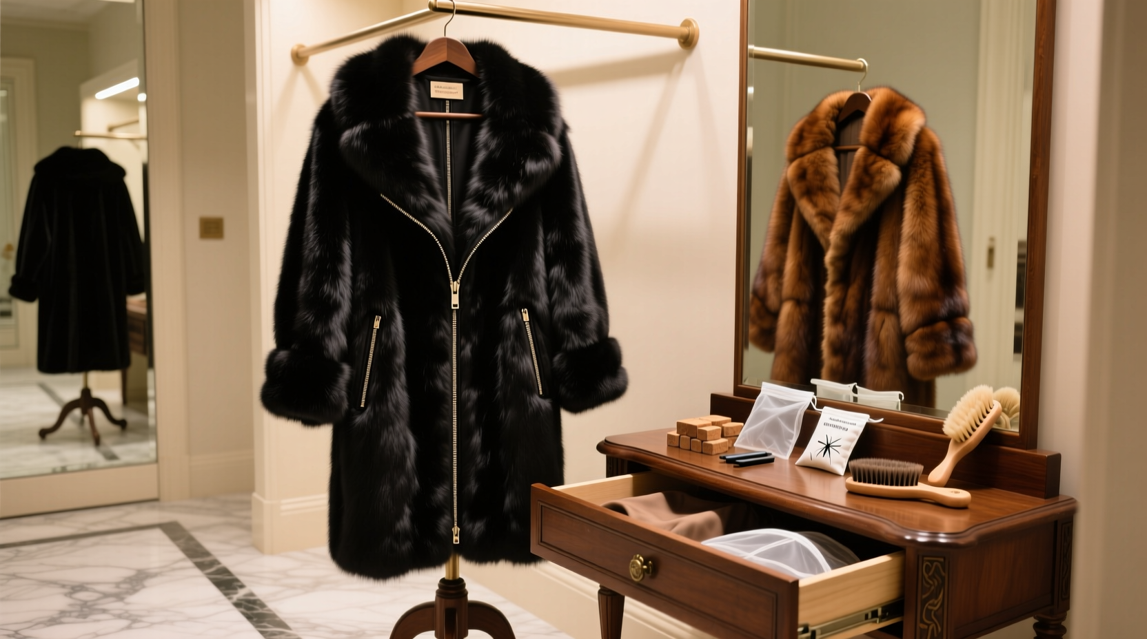 how to care for natural fur coats