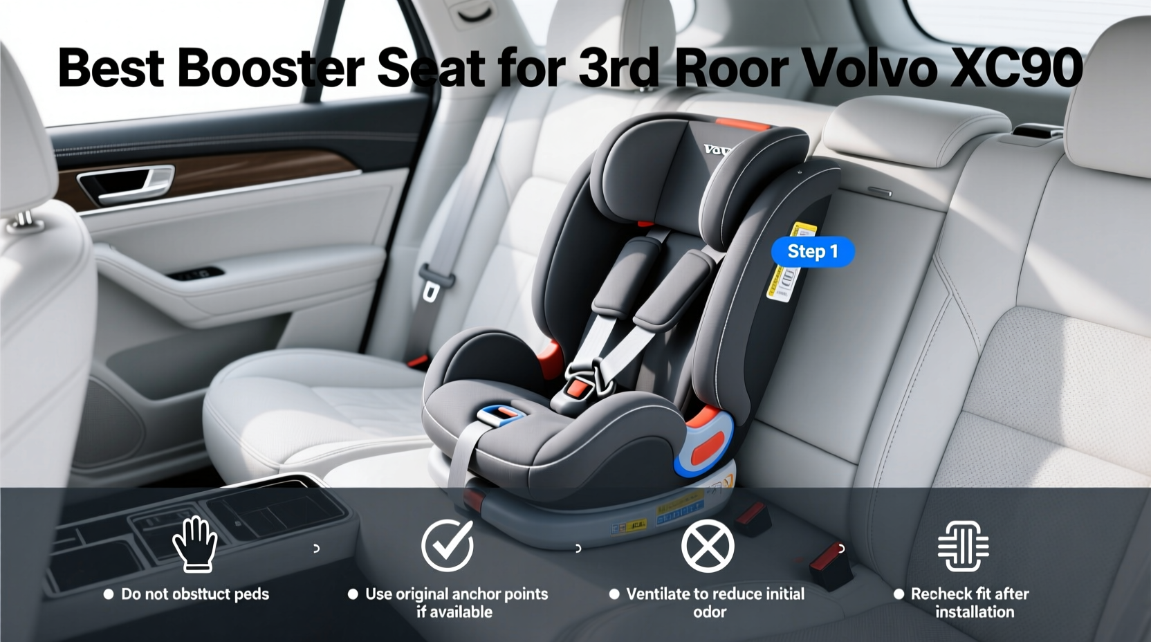 best booster seat for 3rd row volvo xc90