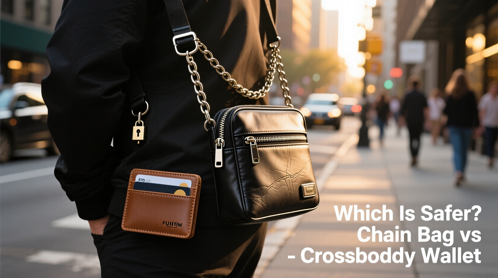 chain bag or crossbody wallet which is more secure for everyday use