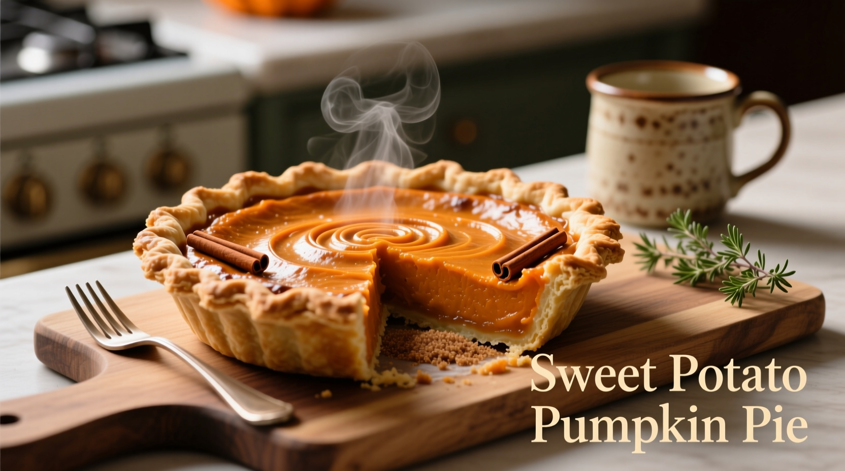 sweet potato pumpkin pie
