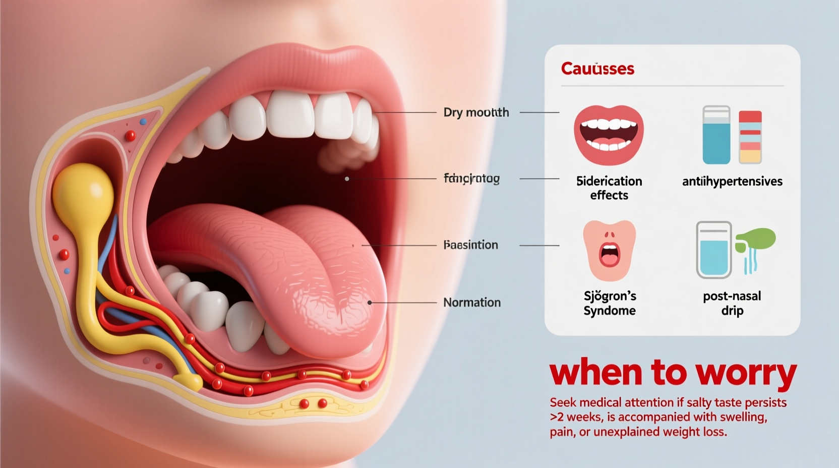 salty taste in mouth causes treatment and when to worry