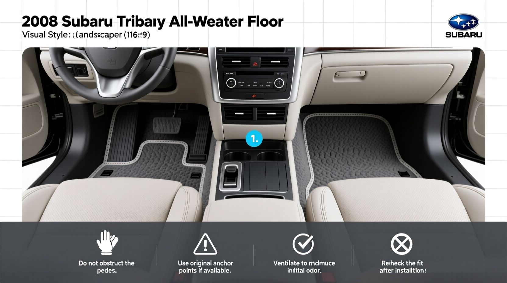 2008 Subaru Tribeca All Weather Floor Mats Buying Guide