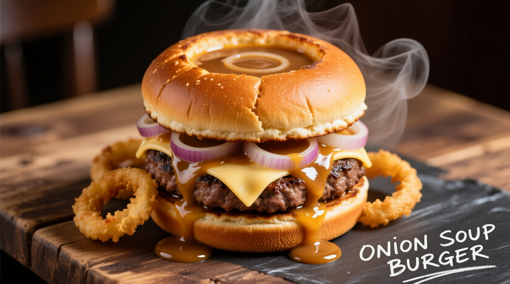 onion soup burgers