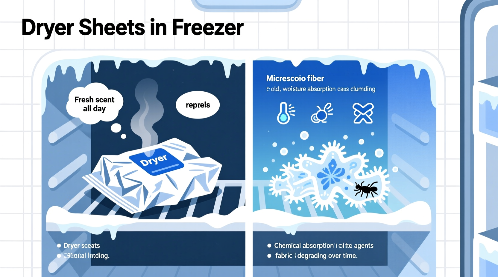 dryer sheets in the freezer why its a thing explained