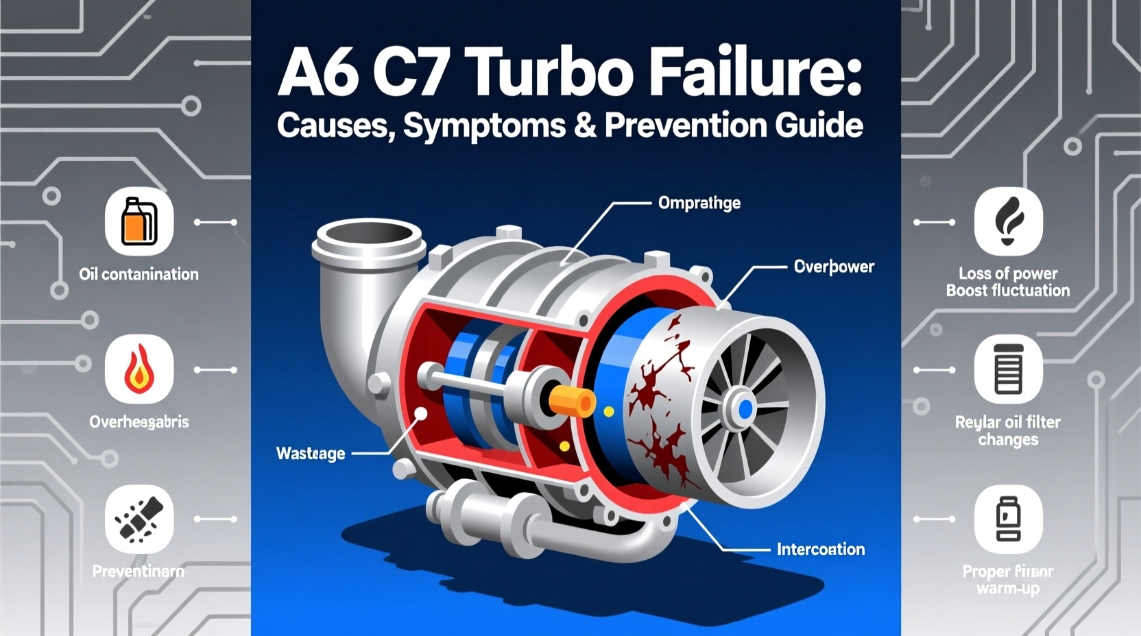 a6 c7 turbo failure why