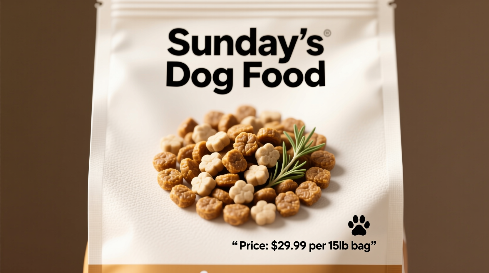 how much is sundays dog food