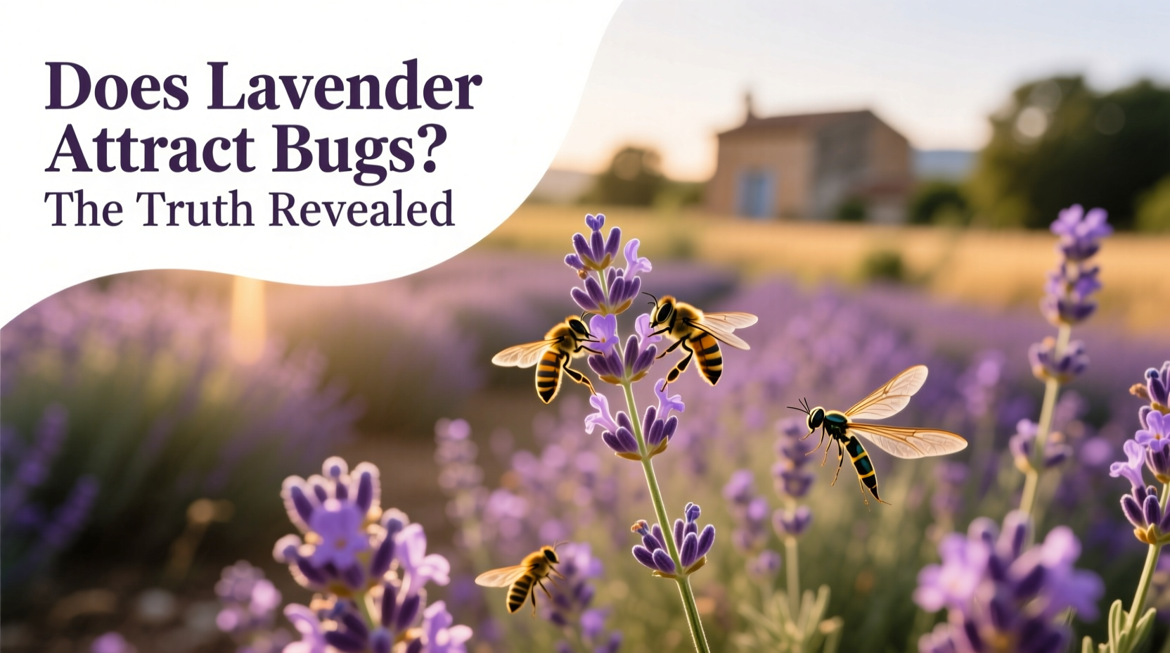 does lavender attract bugs