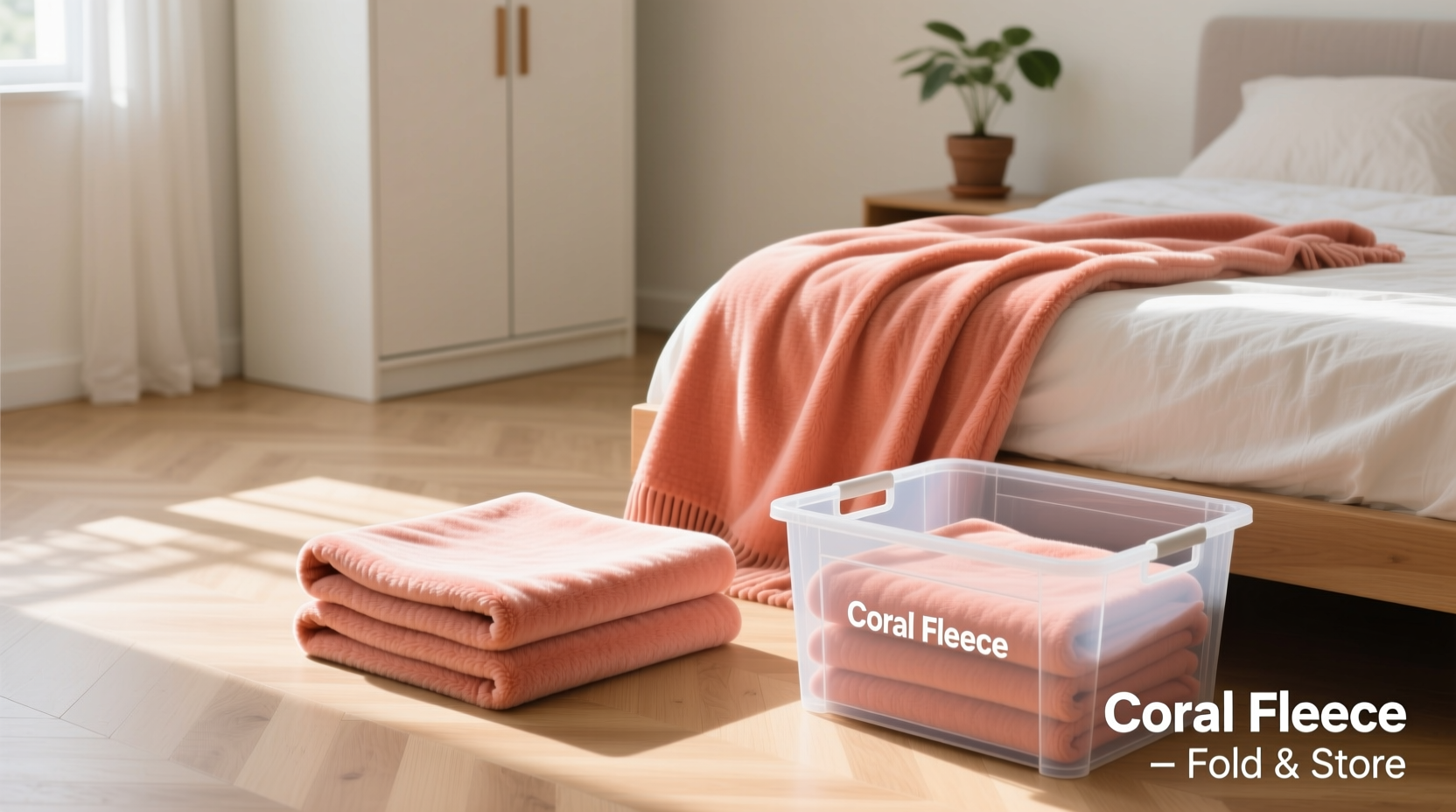 effortless techniques to fold and store your coral fleece throw for lasting softness and space savings