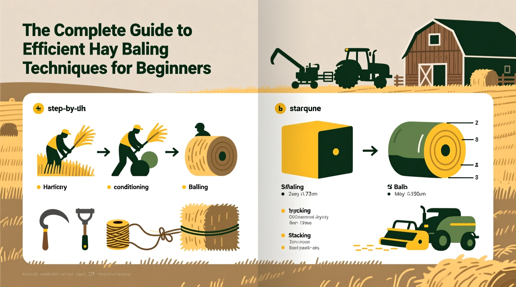 the complete guide to efficient hay baling techniques for beginners