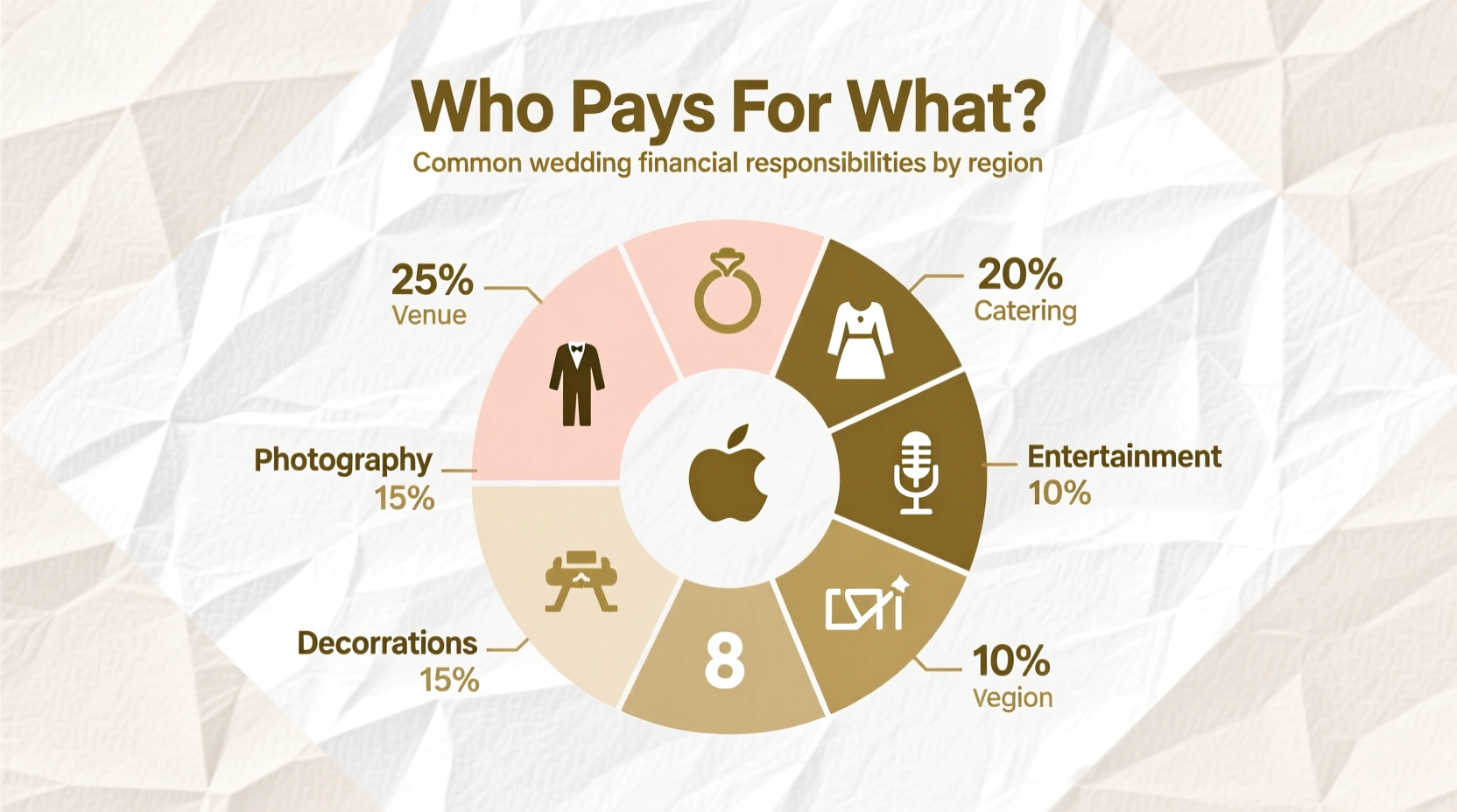 who pays for what for a wedding