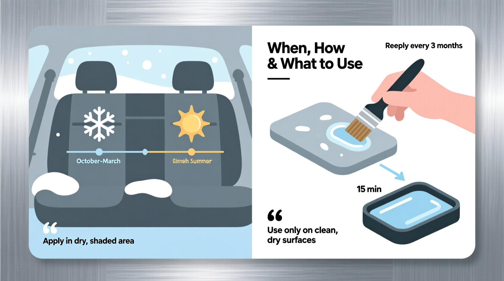 winter seat coating guide
