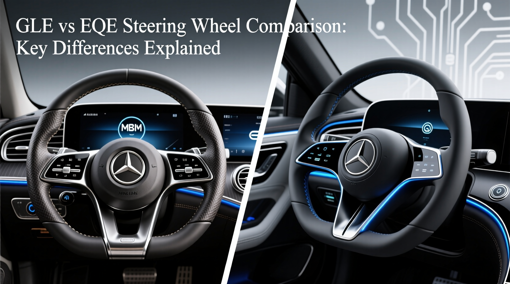 gle vs eqe steering wheel comparison