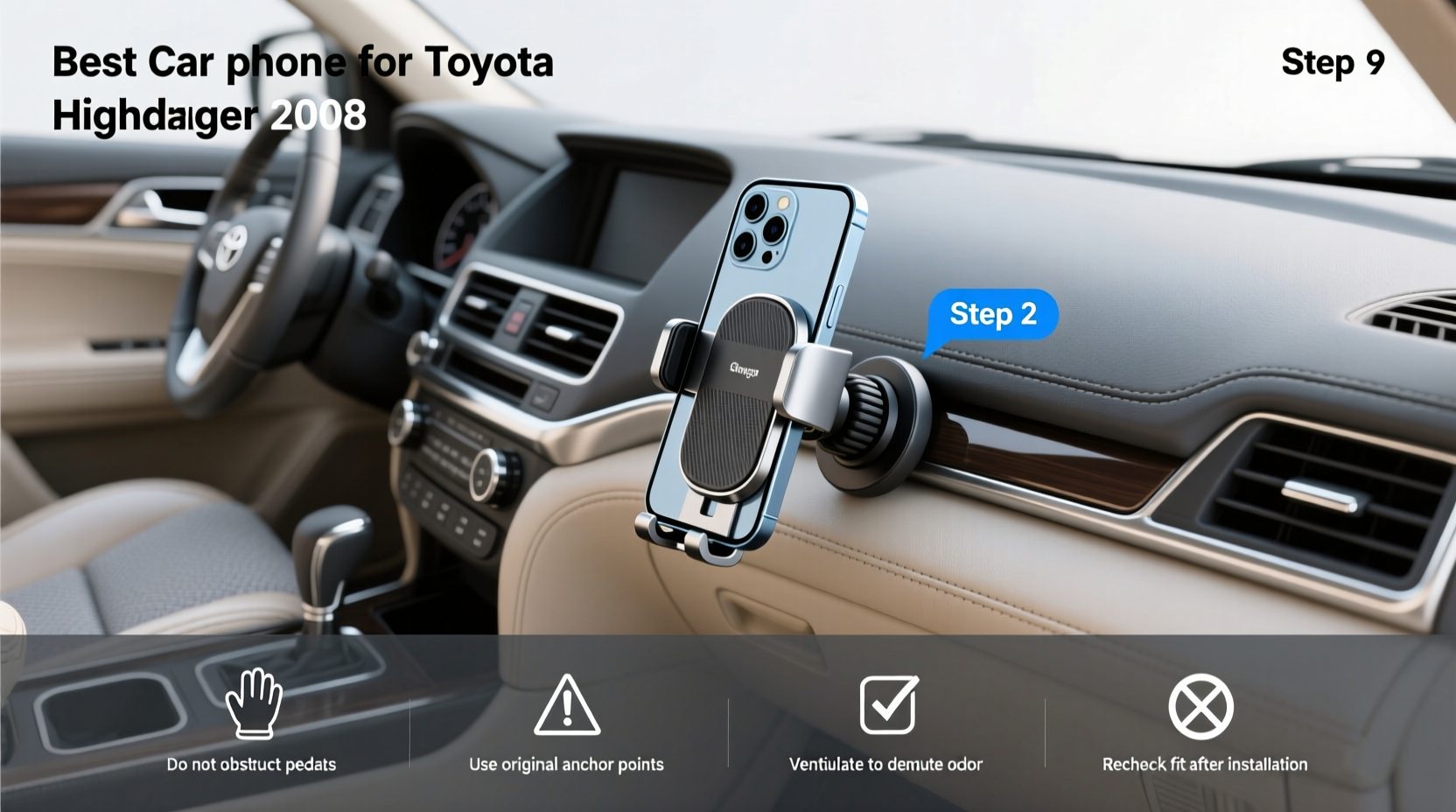 How to Choose Best Car Phone Mount Toyota Highlander 2008