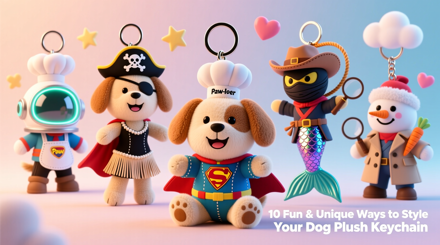 10 fun and unique ways to style your dog plush keychain with different outfits