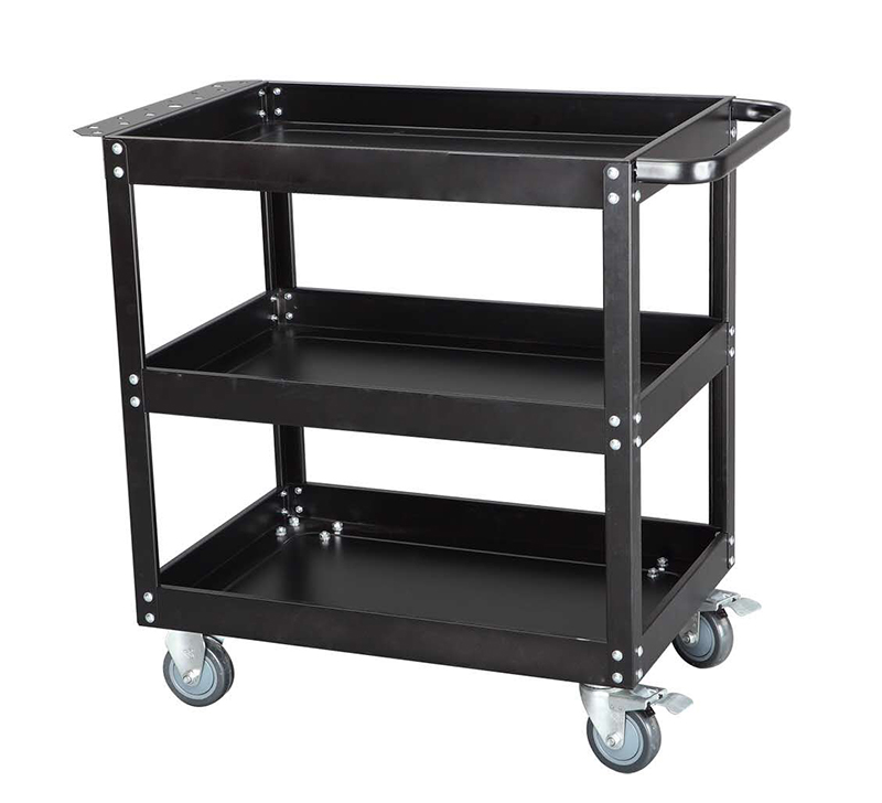 Aluminium Profile Industrial Tote Cart Multilayer Hand Push Trolley