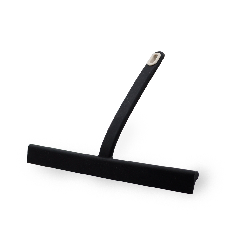 Amazon New Silicone Black/Gray Shower Squeegee Window clean wiper with Hook for Window Glass Mirror